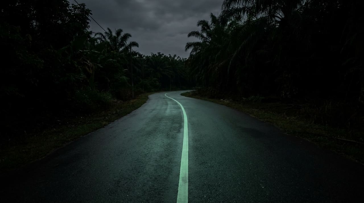 A pintura que brilha no escuro enfrentou obstáculos financeiros devido ao custo dezenove vezes maior que a demarcação convencional.