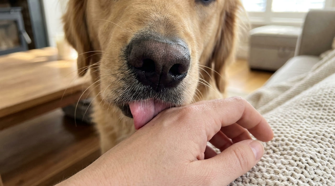 O ato de lamber permite que o animal identifique informações químicas sobre a rotina e o estado emocional do tutor.