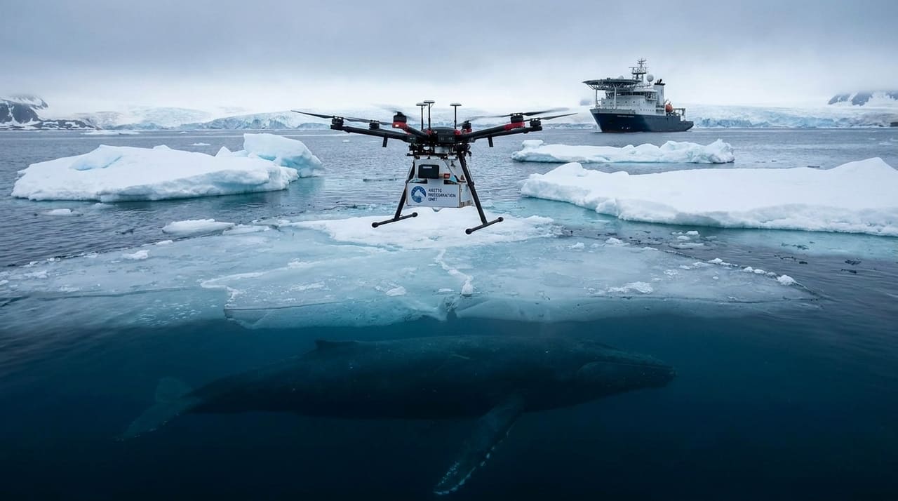 Uso de drones permite observar o comportamento e a alimentação de grandes mamíferos sem interferência humana.