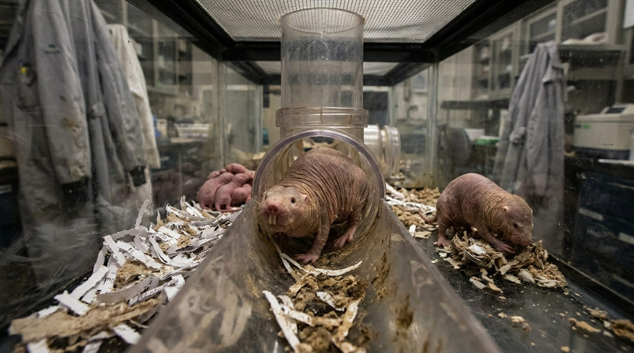 Pesquisadores do Instituto Salk documentaram uma transição de poder pacífica em colônias de ratas-toupeira-nuas.