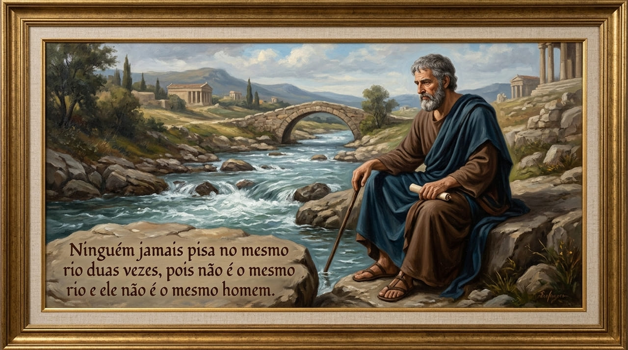 Tanto o sujeito quanto a realidade transformam-se a cada instante no fluxo contínuo do tempo.