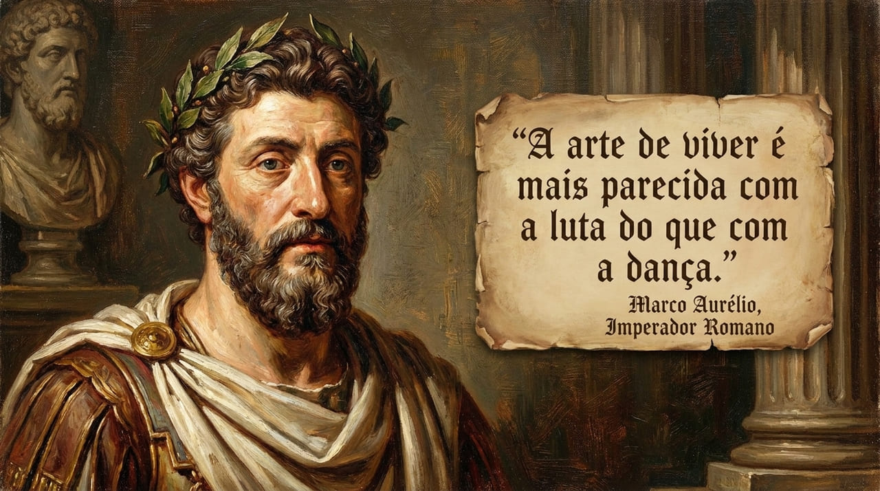 Marco Aurélio, o imperador romano: “A arte de viver é mais parecida com a luta do que com a dança”