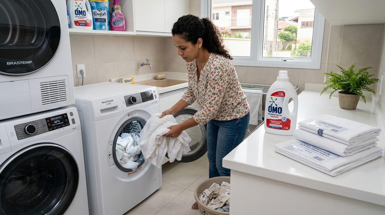 A higienização de tecidos em altas temperaturas e o uso de capas protetoras preservam a integridade dos móveis e o conforto do lar.