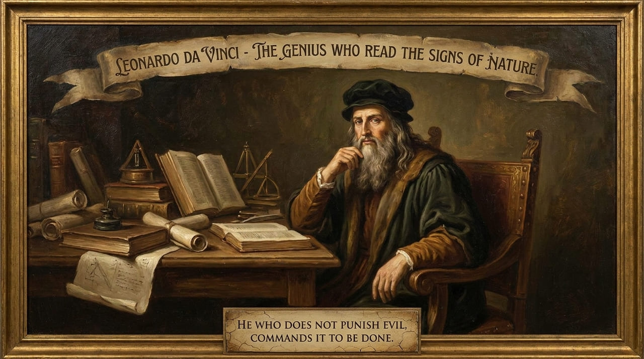 Leonardo da Vinci, o gênio que lia os sinais da natureza: "Aquele que não castiga o mal, ordena que ele se faça"