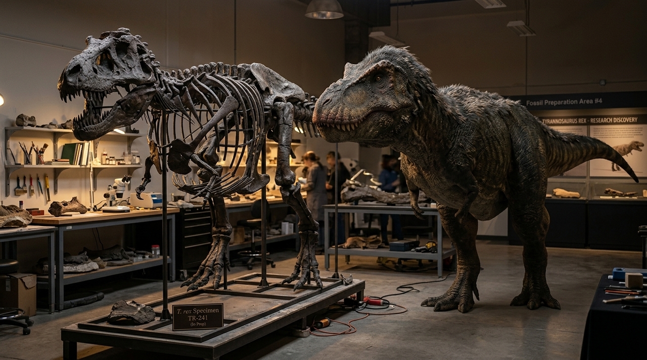Pesquisas sobre o Spinosaurus revelam uma cauda adaptada para a natação e hábitos de vida predominantemente semiquáticos.