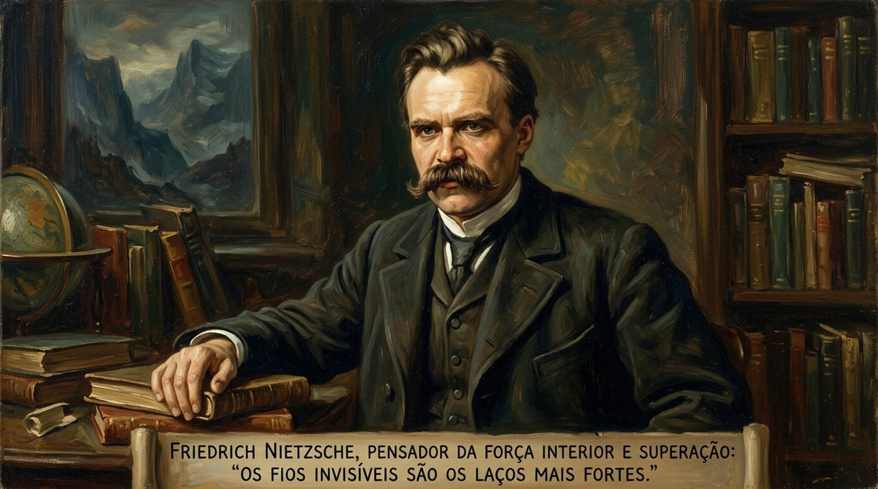A perspectiva de Nietzsche sobre a força inquebrável das conexões que não podem ser vistas.
