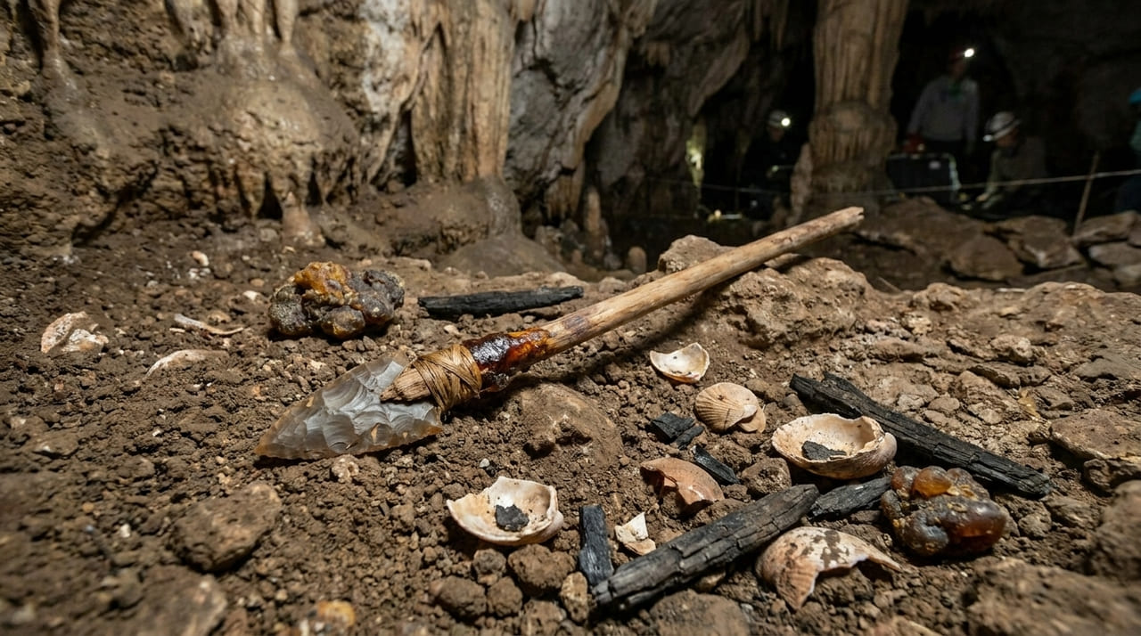 Sedimentos naturais selaram a caverna por milênios e garantiram a proteção de registros biológicos raros.