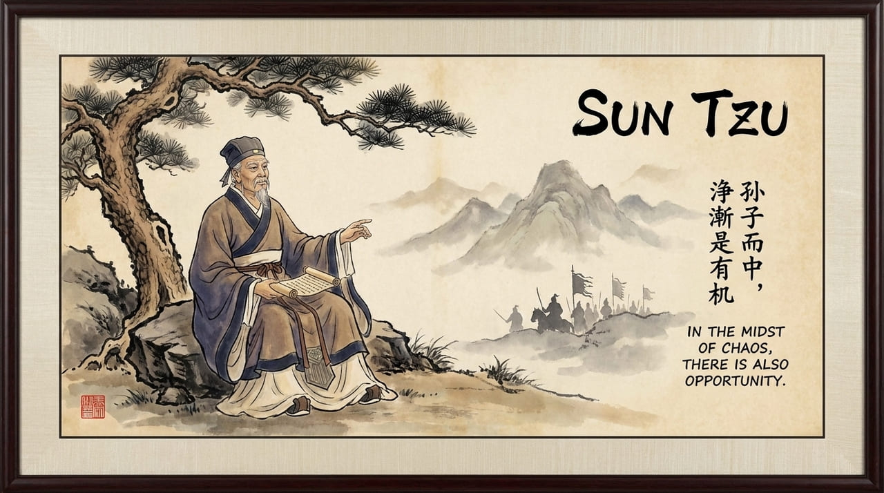 Sun Tzu, o general chinês e mestre da estratégia: "No meio do caos, também existe oportunidade"