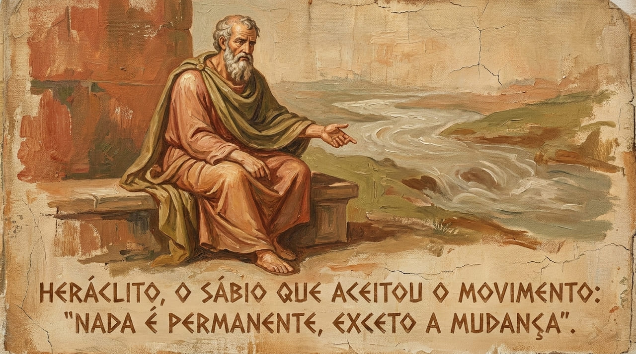 O pensamento de Heráclito nos lembra que a mudança é o estado fundamental da existência.
