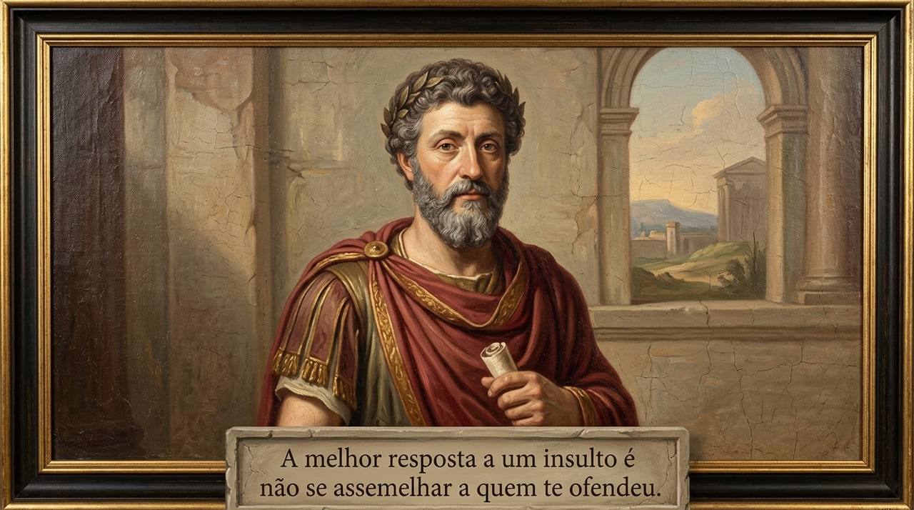 Manter a calma no caos exige que não nos tornemos o reflexo daquele que nos insulta.
