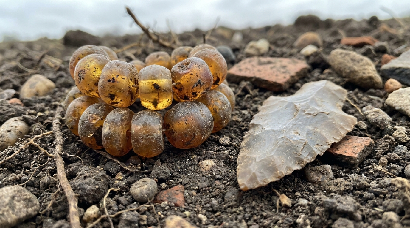 O sepultamento com ocre vermelho e resinas exóticas revela o alto status social de um antigo habitante da Carélia.