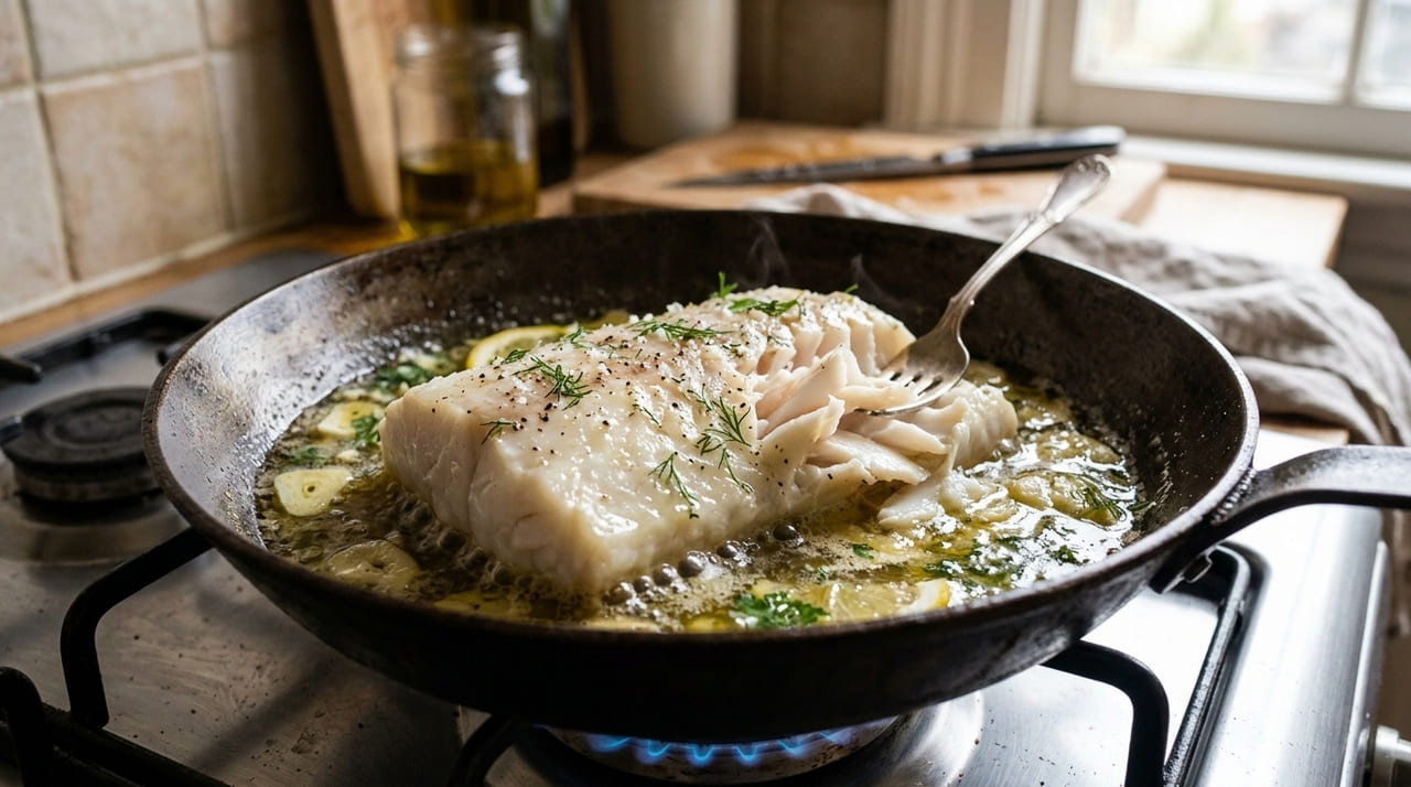 Demorei muito para entender por que em Portugal o bacalhau não deve ser colocado em água quente para a carne não ficar dura e seca