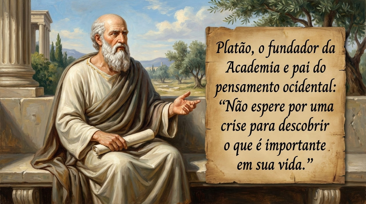 O ensinamento de Platão propõe que a definição dos valores fundamentais deve preceder os momentos de dificuldade.