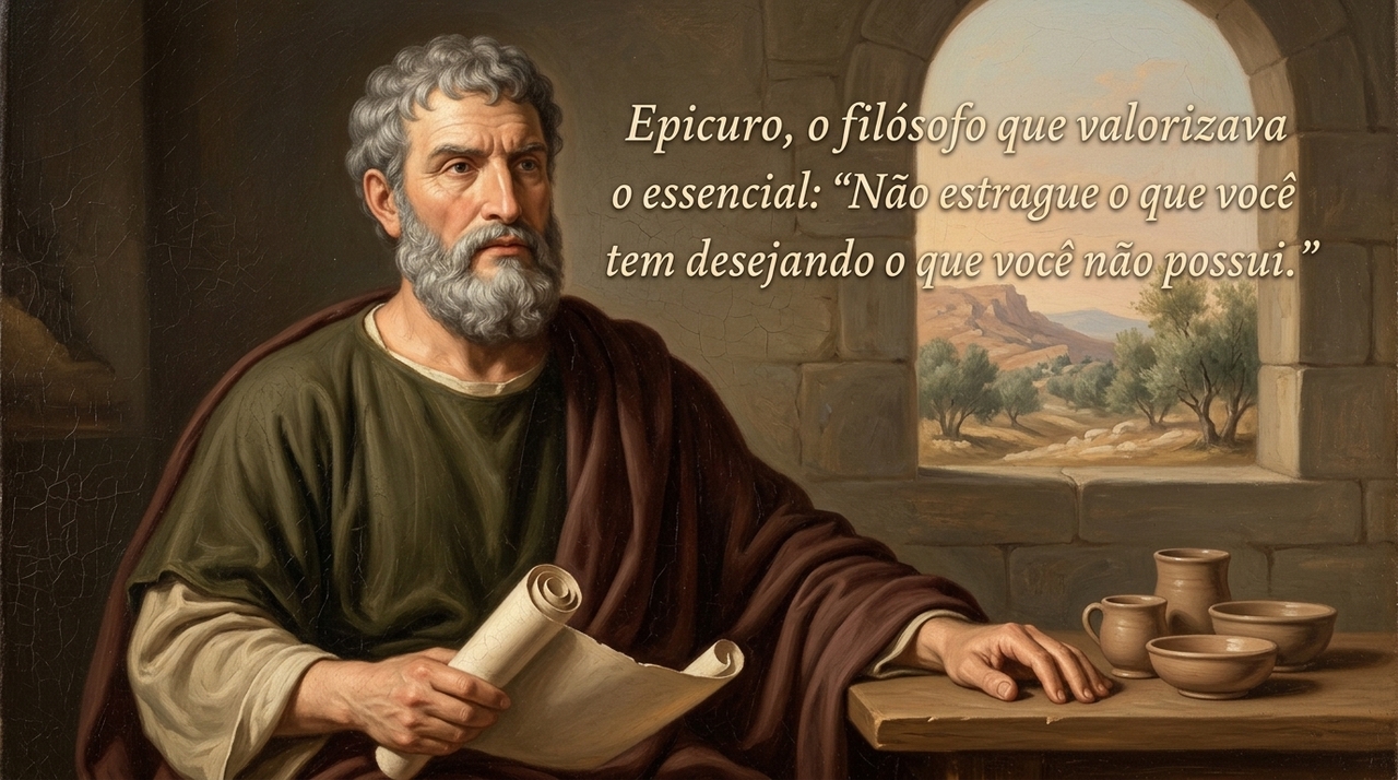 Epicuro, o filósofo que valorizava o essencial: “Não estrague o que você tem desejando aquilo que não possui”