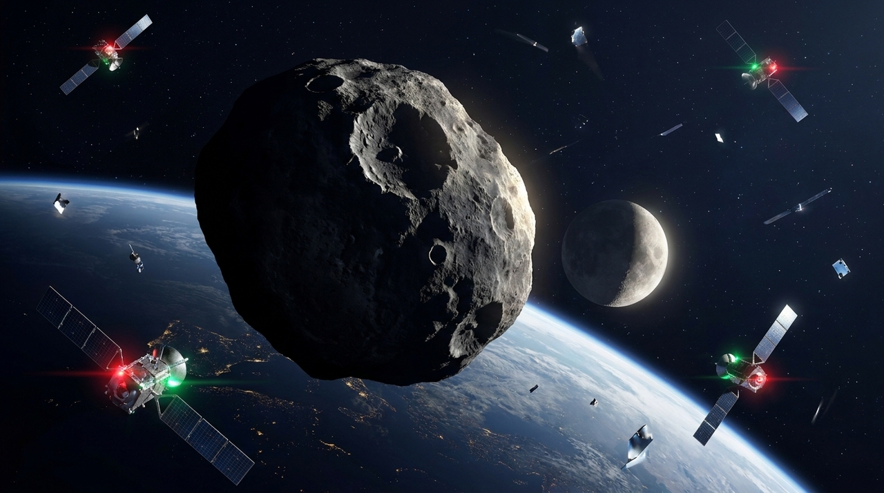 Cinco asteroides de grandes proporções podem colidir com a Terra até o fechamento deste século, e a nova listagem evidencia por que a defesa planetária deixou de ser apenas ficção científica