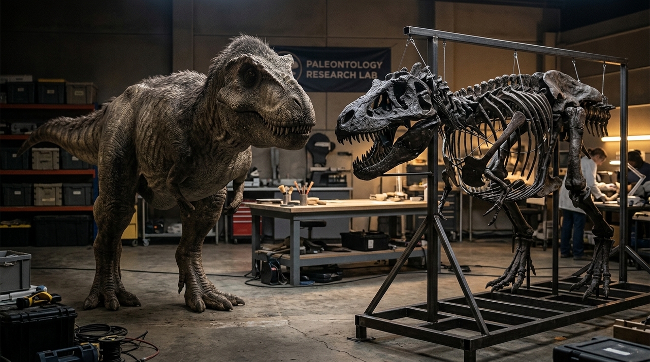Estudos recentes indicam que predadores como o Tyrannosaurus rex possuíam lábios escamosos que cobriam seus dentes.
