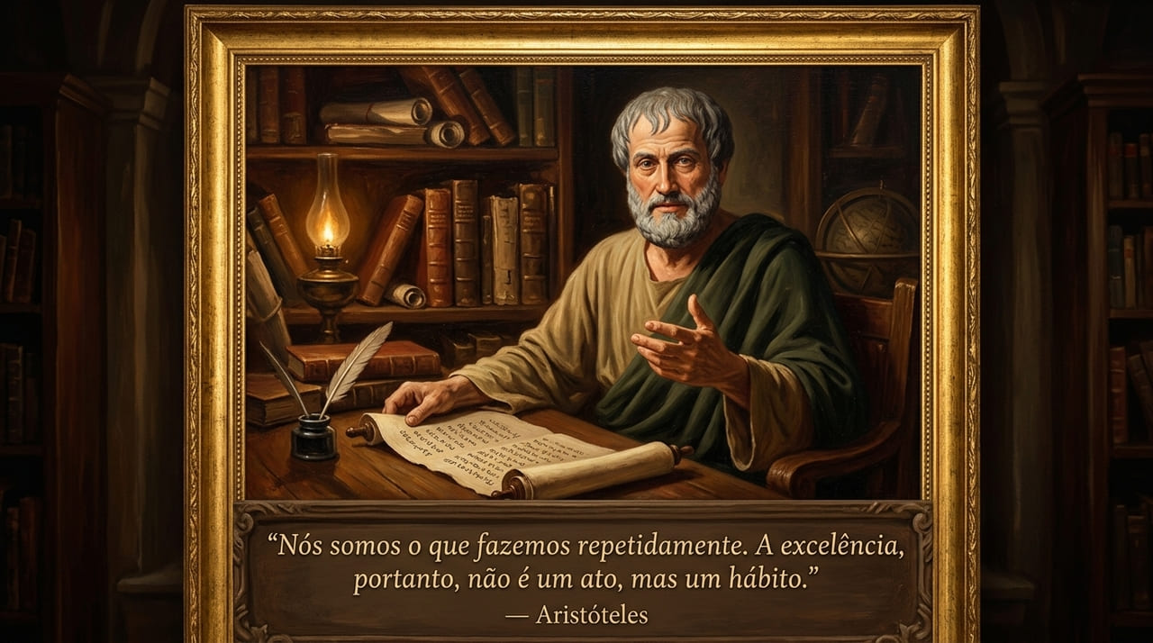 Nossa essência é construída através da continuidade e da prática reiterada de nossos comportamentos.