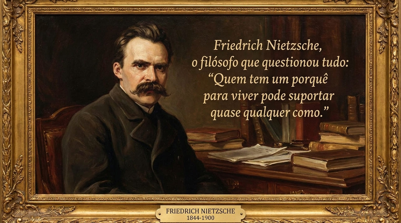 A perspectiva de Nietzsche define que a clareza sobre os motivos da existência é o que sustenta o homem diante dos desafios.
