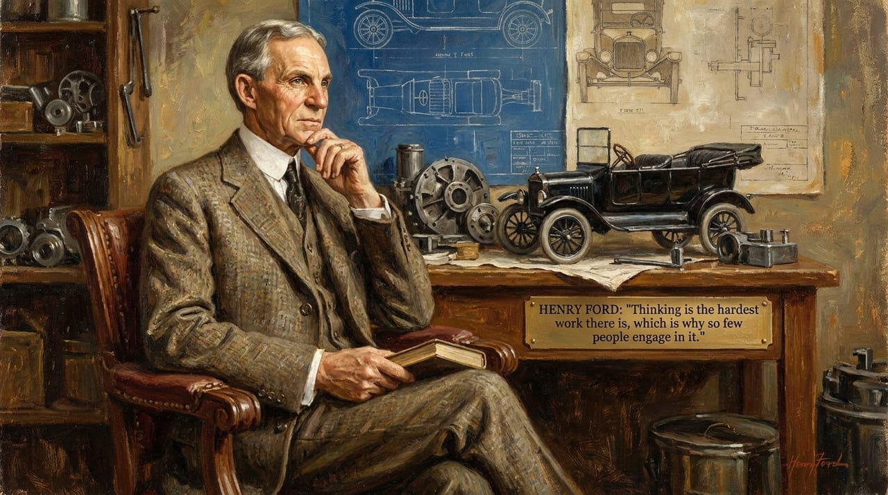 Henry Ford, o homem que colocou o mundo sobre rodas: "Pensar é o trabalho mais difícil que existe, por isso poucos se dedicam a ele"