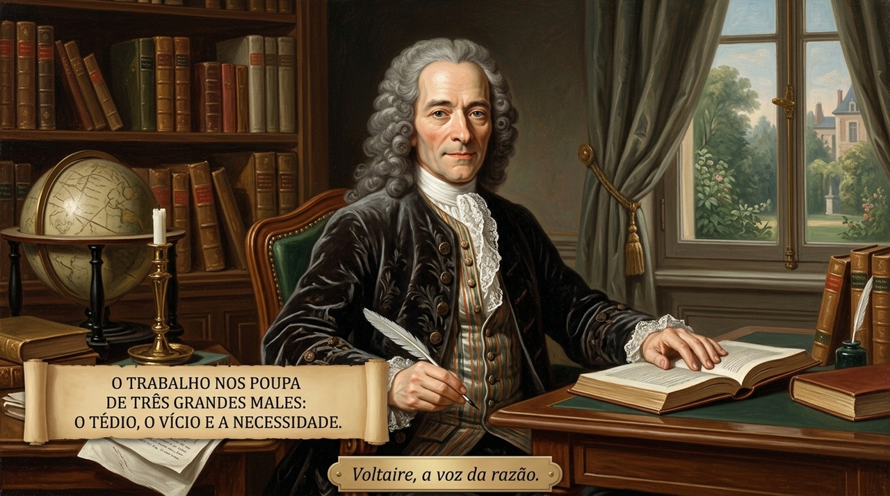 A ocupação constante é o remédio fundamental contra o vício e as privações da necessidade.