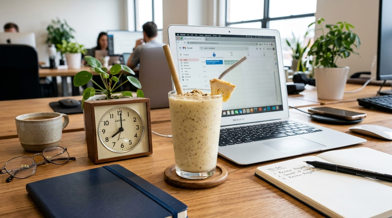 A substituição de estimulantes artificiais por nutrientes da fruta evita picos de exaustão e melhora a produtividade.