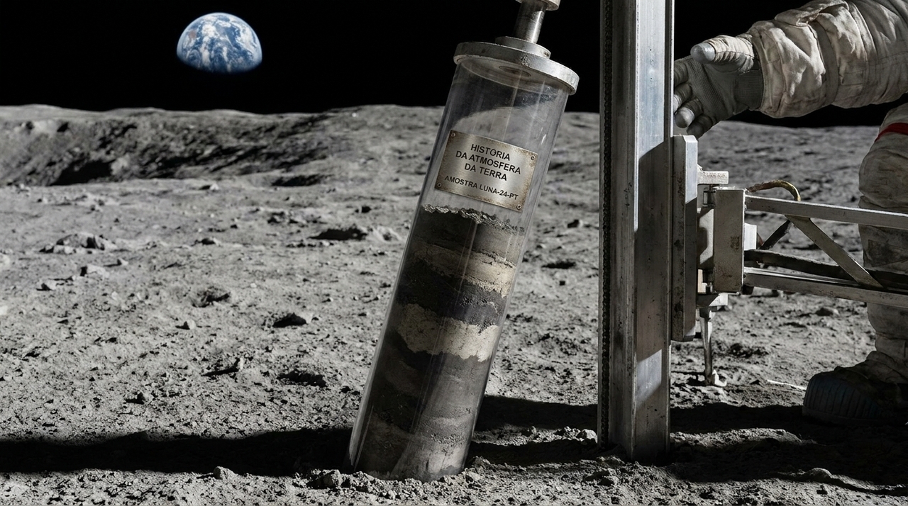Amostras das missões Apollo revelaram que o nitrogênio presente na Lua tem origem no vazamento de partículas da Terra.