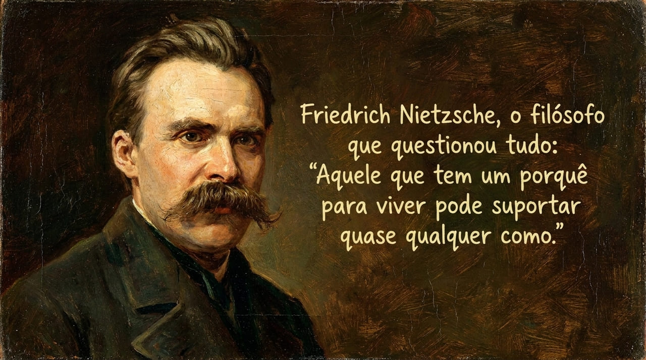 O pensamento de Nietzsche revela que encontrar um sentido para a vida permite ao indivíduo superar as maiores adversidades.