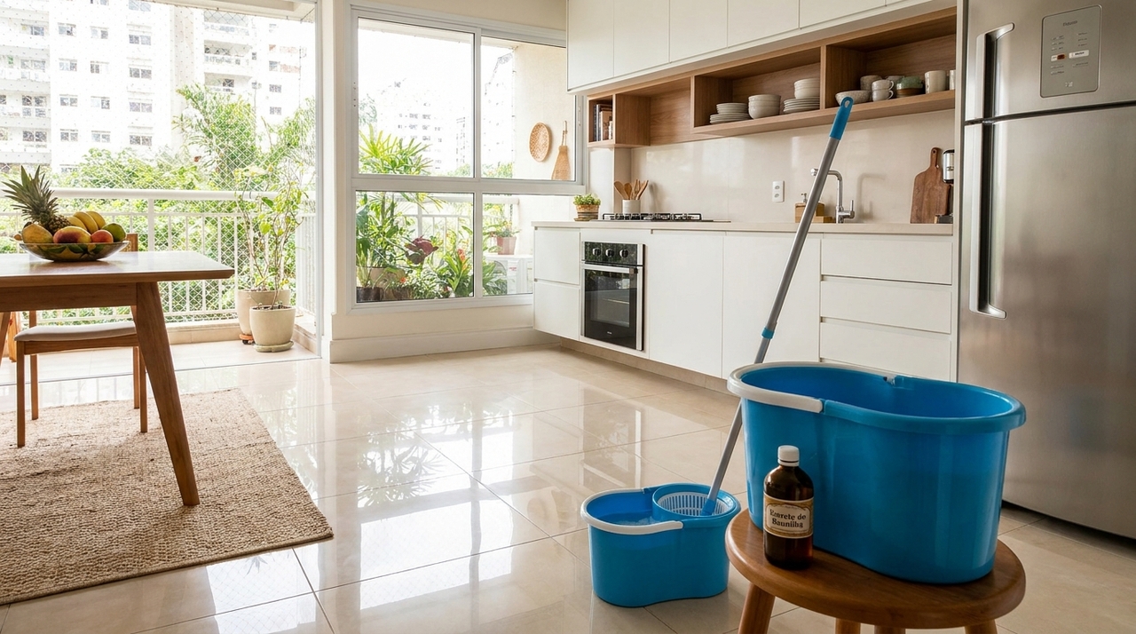 Utilizar gotas de baunilha no pano de limpeza neutraliza odores indesejados e garante uma sensação de frescor prolongada nas superfícies.