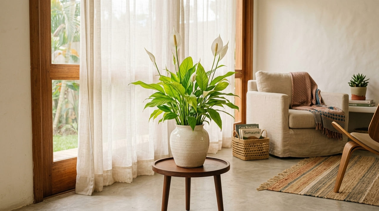 A estabilidade climática e a luz filtrada são fundamentais para o surgimento da floração em ambientes internos.