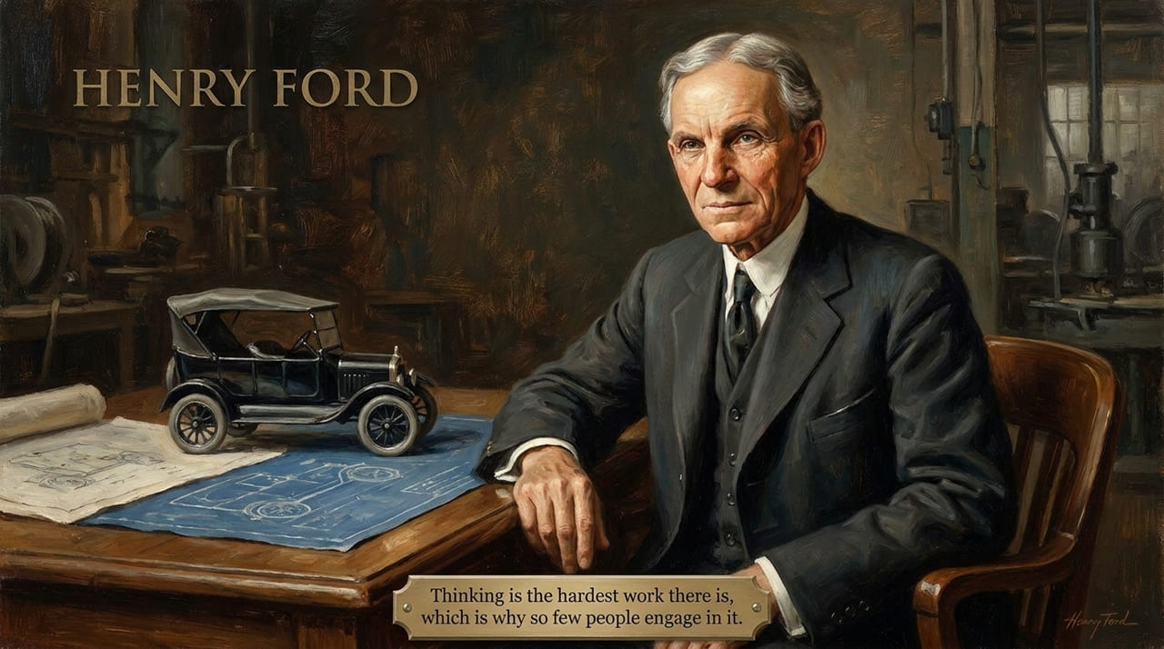 Henry Ford, o homem que colocou o mundo sobre rodas: "Pensar é o trabalho mais difícil que existe, por isso poucos se dedicam a ele"