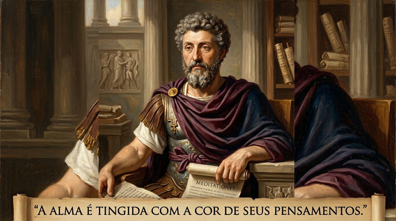 O imperador filósofo Marco Aurélio ensina que a mente define a tonalidade da nossa existência.