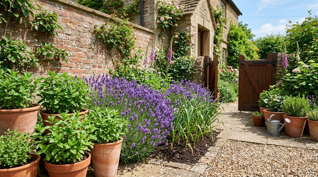 As plantas aromáticas funcionam melhor quando ficam nos caminhos prováveis dos ratos, não no centro decorativo do jardim