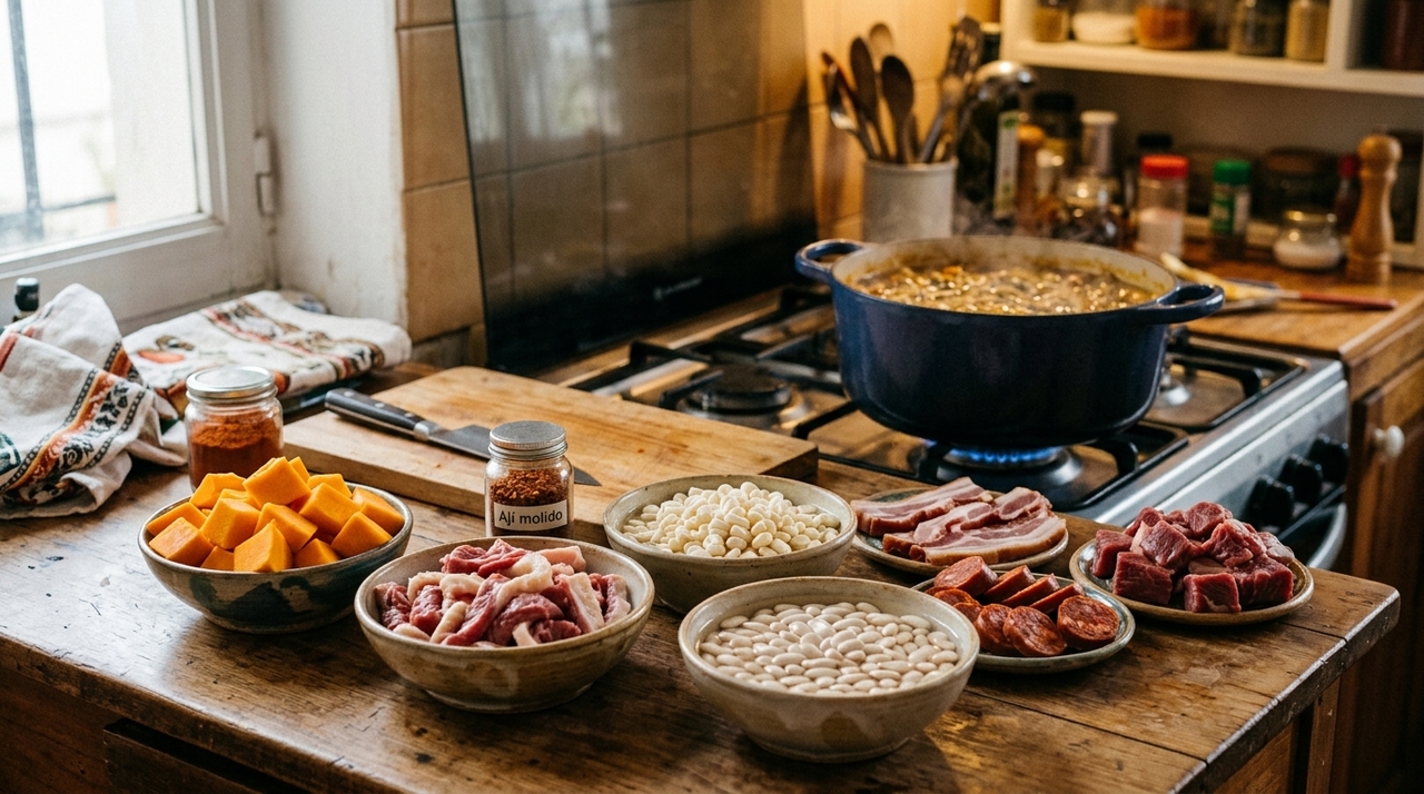 A abóbora é uma das grandes responsáveis pela aparência e pela consistência do locro.