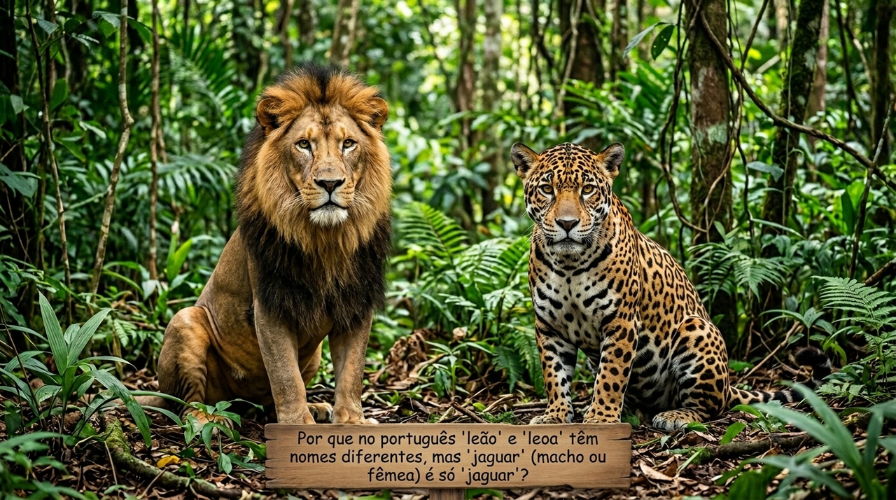 Isso acontece porque o gênero gramatical da palavra nem sempre acompanha o sexo do animal