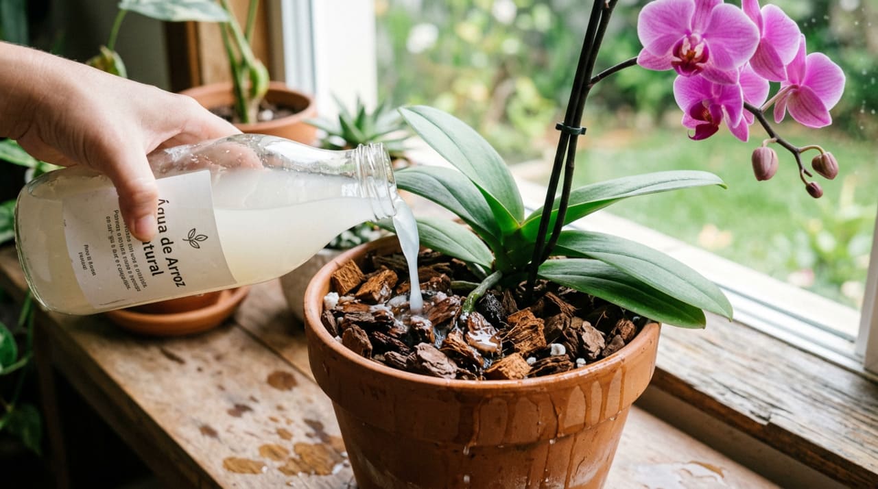 As duas versões funcionam para a orquídea, mas com intensidades diferentes.