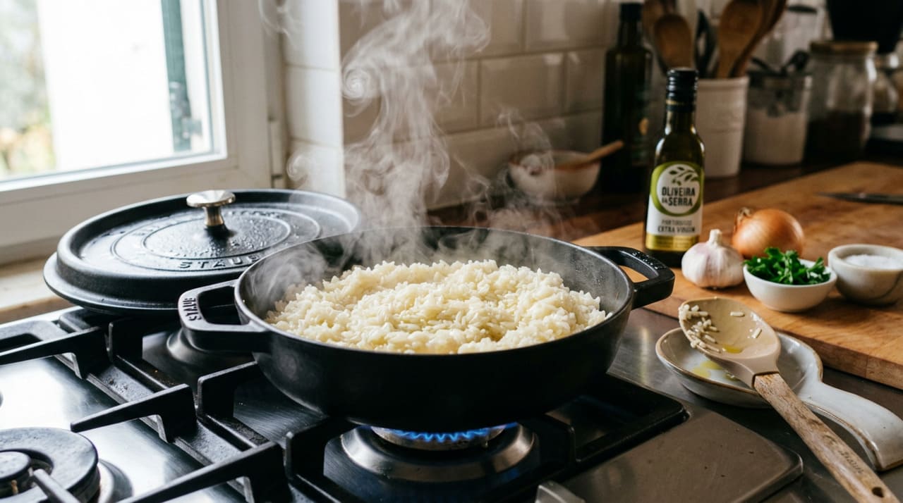 O método convencional, que consiste em lavar o arroz, colocar na panela com água fria e levar ao fogo, não é errado, mas é ineficiente em dois pontos