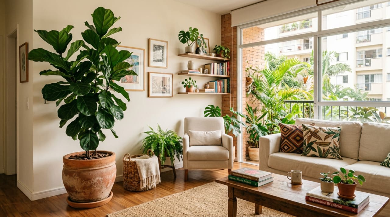 Na hora de definir quais árvores manter em vasos dentro de casa, o ideal é considerar o tamanho adulto da planta, a necessidade de luz e a capacidade de adaptação ao cultivo contido.