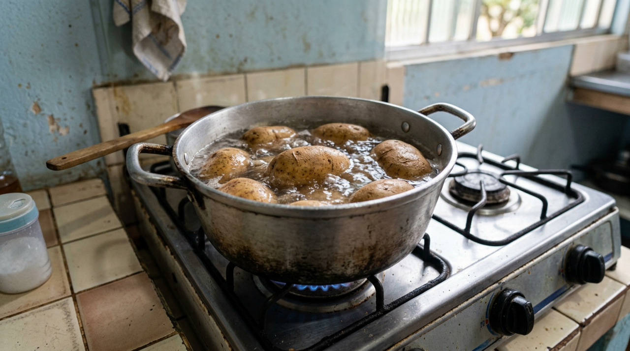 Quem costuma cozinhar batatas com casca sabe como pode ser difícil removê-la depois, especialmente quando ela gruda na polpa e arranca pedaços junto