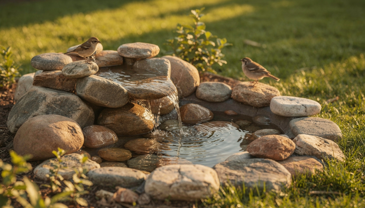 Água e abrigo atraem mais aves para o jardim