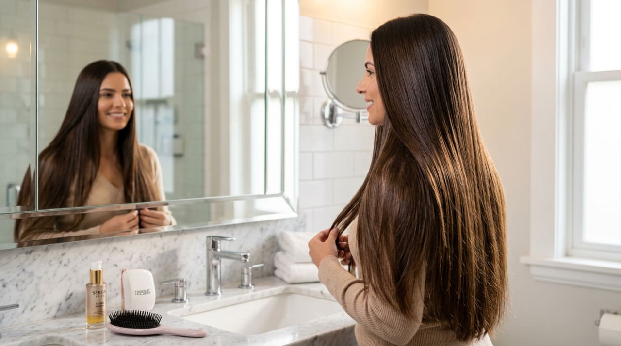Como evitar que o cabelo fique com frizz após a lavagem
