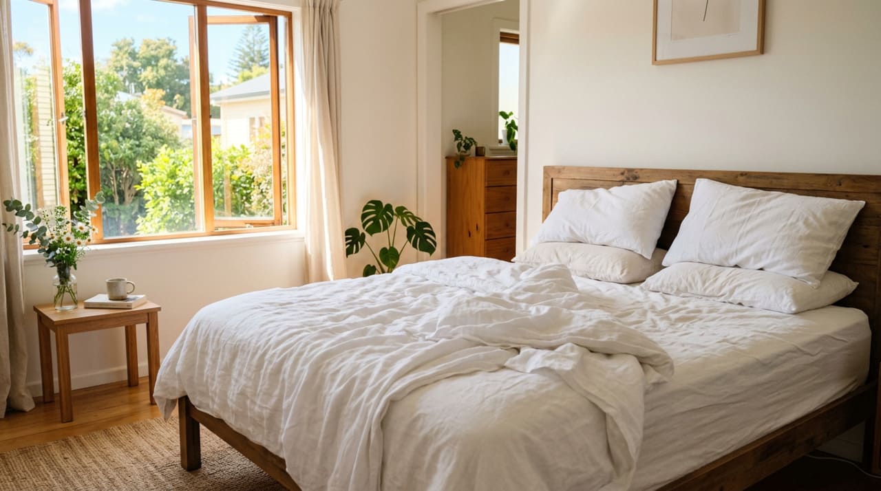 Durante o período noturno, o nosso corpo transpira e transfere umidade diretamente para as roupas de cama, criando um ecossistema perfeito para os micro-organismos