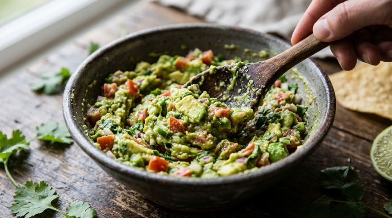 O limão é essencial no guacamole, mas pode dominar o prato quando a fruta está muito ácida ou quando o abacate tem sabor mais suave.
