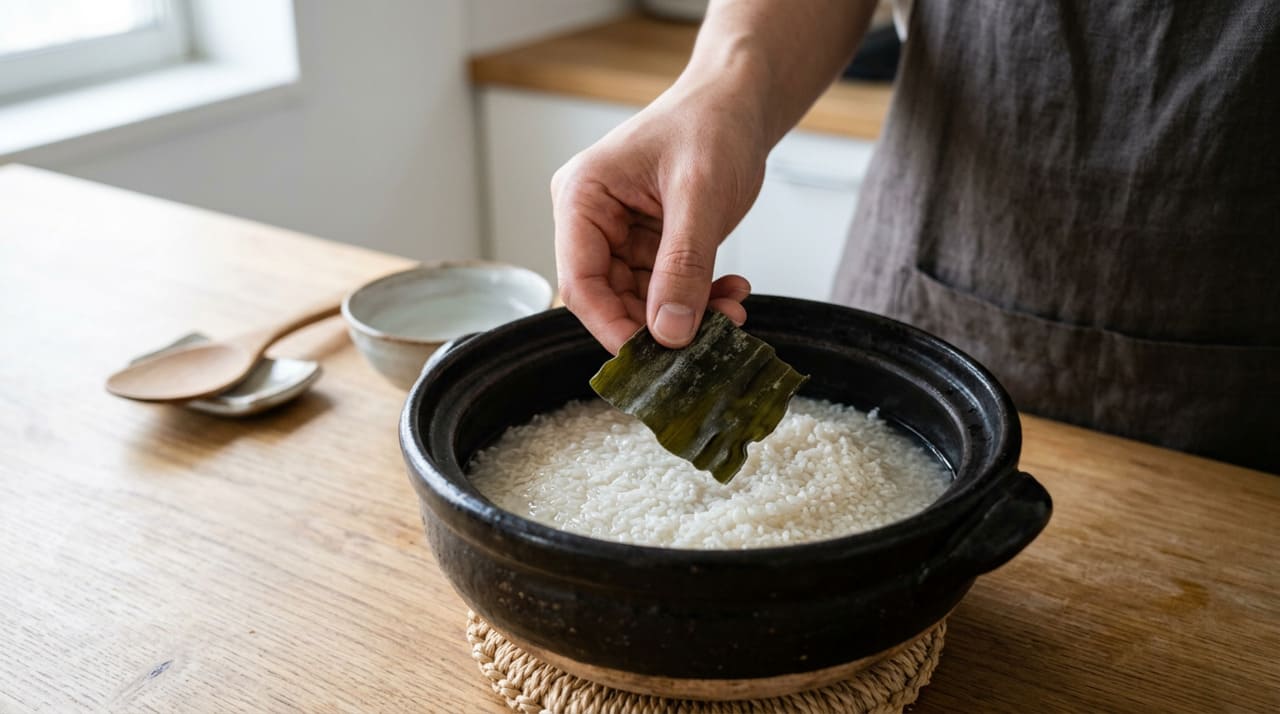 A kombu é rica em ácido glutâmico, composto ligado ao gosto umami.
