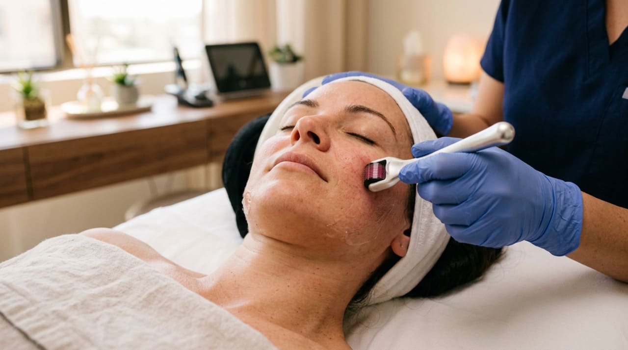 O microagulhamento é um procedimento que usa um dispositivo com diversas microagulhas esterilizadas para fazer pequenas perfurações controladas na pele.