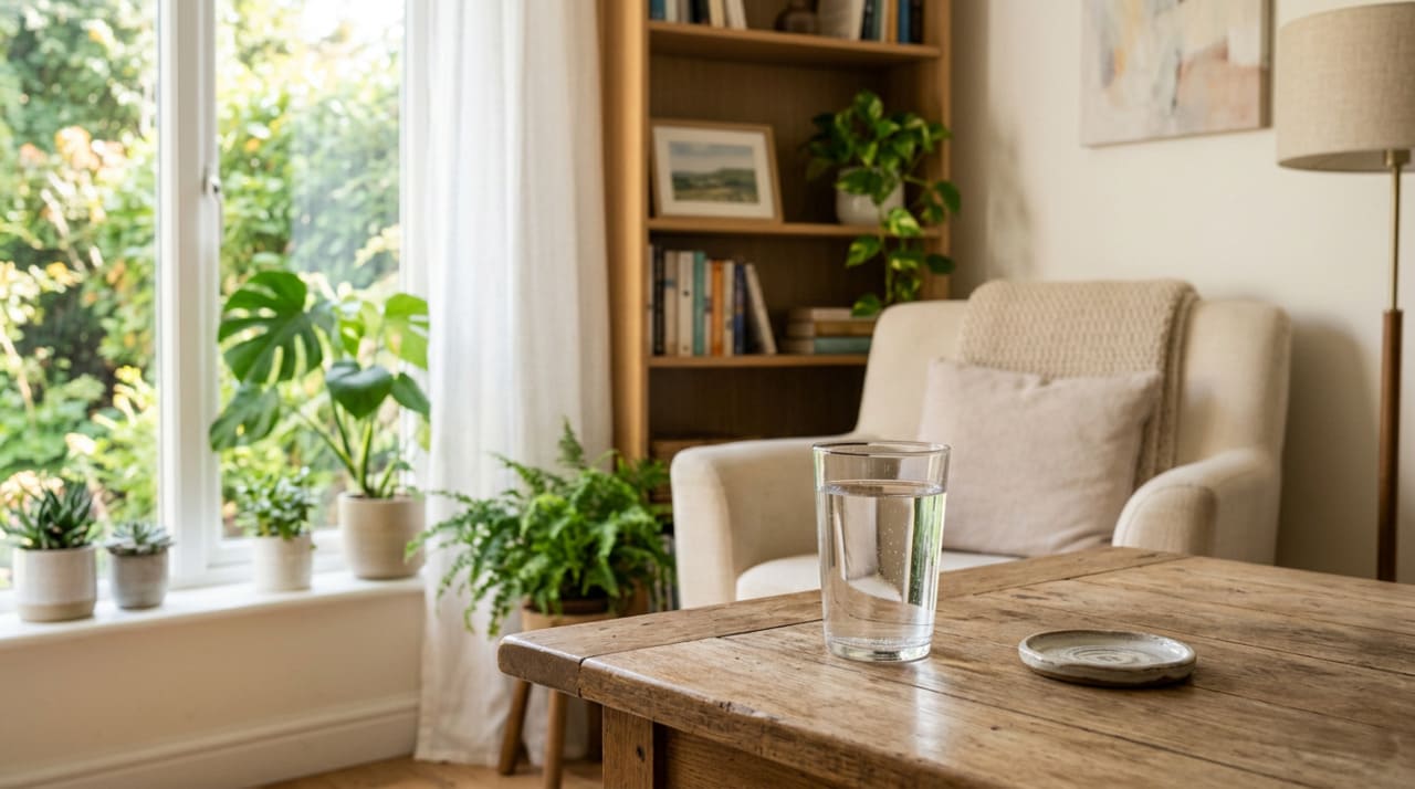 Escolher o local ideal dentro de casa faz toda a diferença para potencializar o efeito simbólico da prática.