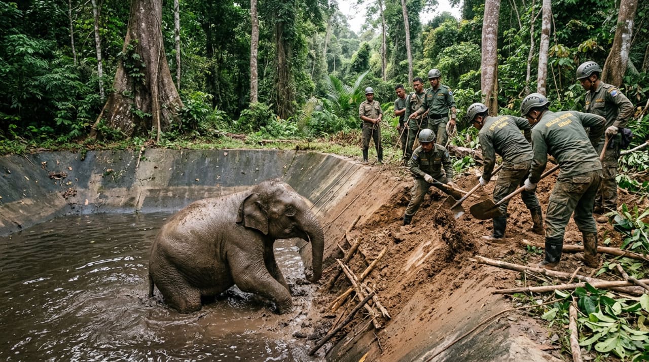 O elefante-pigmeu de Bornéu é uma subespécie de elefante asiático encontrada principalmente na ilha de Bornéu, sobretudo no estado de Sabah.
