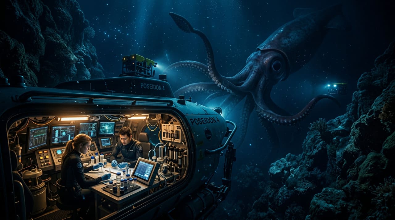 A lula gigante, espécie científica Architeuthis dux, é um dos cefalópodes mais esquivos do oceano