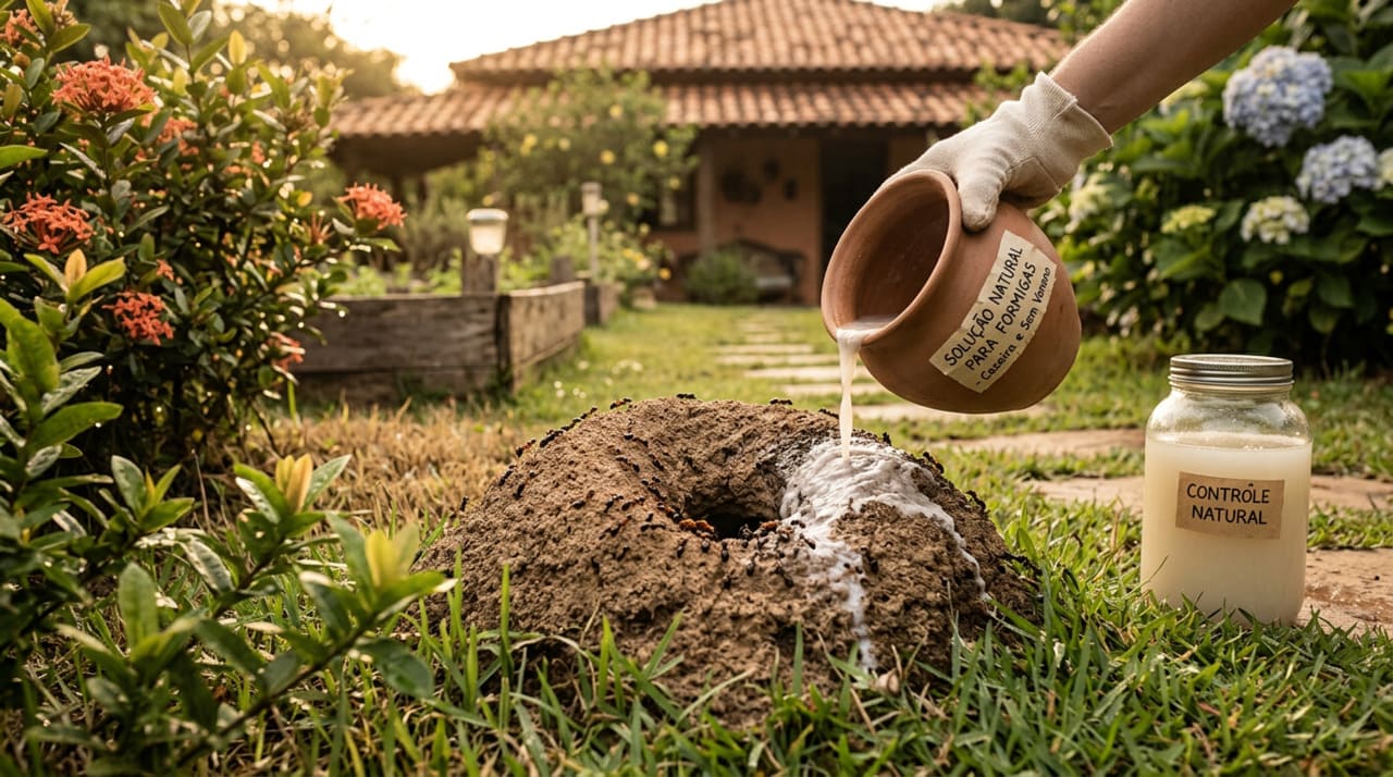 Ao pensar em eliminar formigueiros do jardim, é comum recorrer direto ao veneno, mas há maneiras mais suaves e sustentáveis