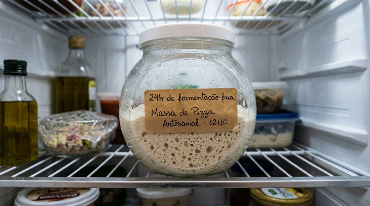 A fermentação no frio desenvolve sabor porque permite que a farinha amadureça com calma