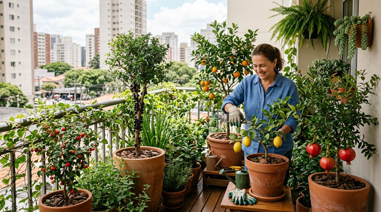 As 5 árvores ideais para plantar em quintais de apartamento: produzem frutos e cabem em vasos grandes